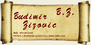 Budimir Žižović vizit kartica